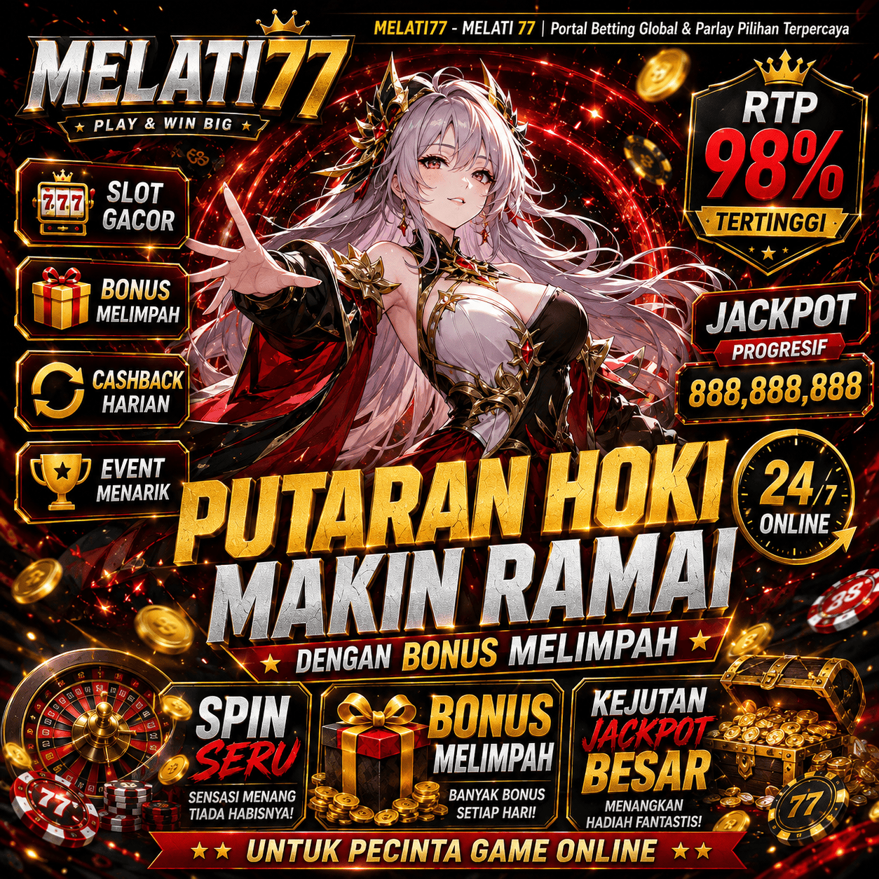 MELATI77 - MELATI 77 | Portal Betting Global & Parlay Pilihan Terpercaya